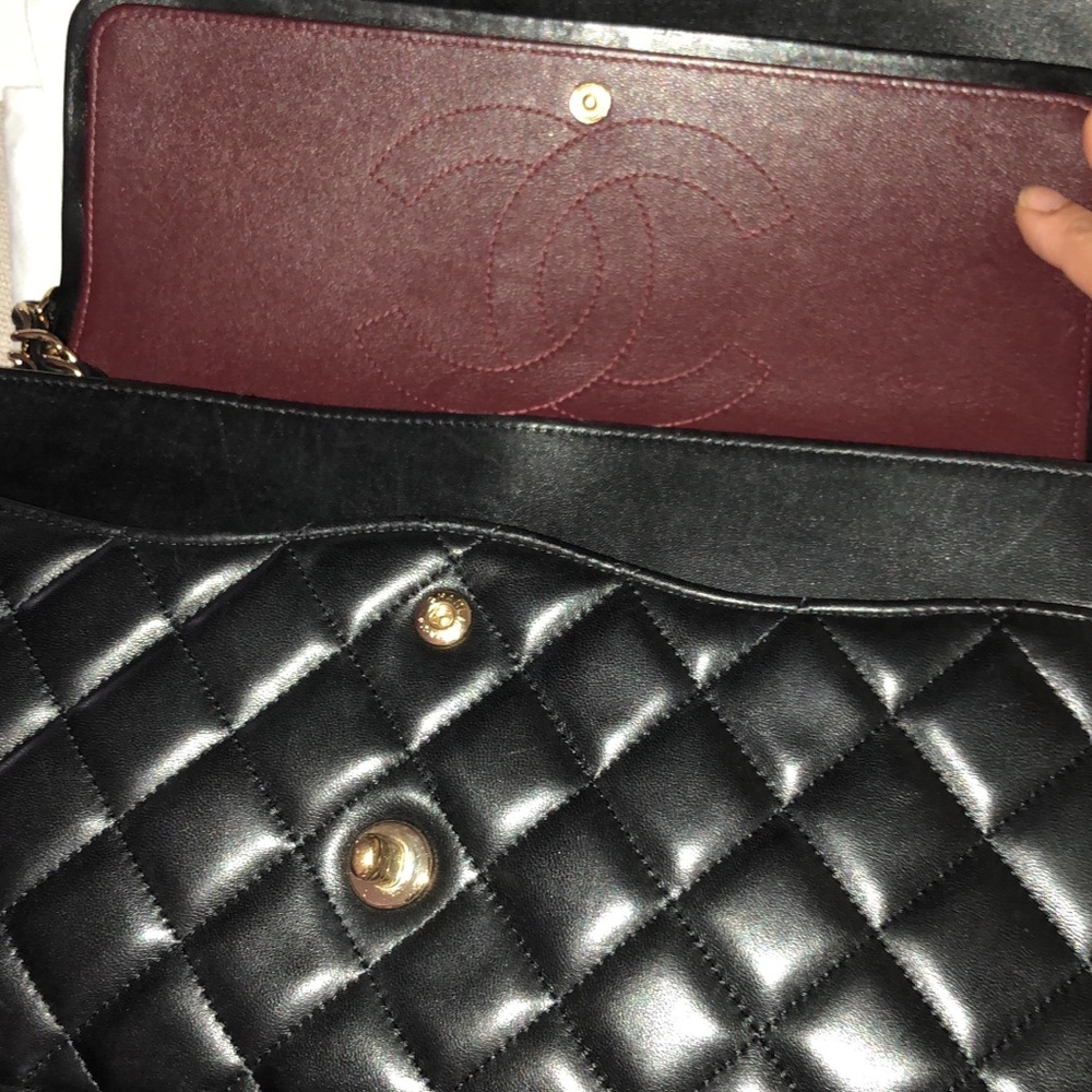 Chanel jumbo Lambskin golden hardware double flap - Picture 7 of 8